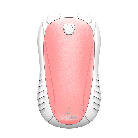 FANDLISS Hand Warmer Rechargeable White&Pink